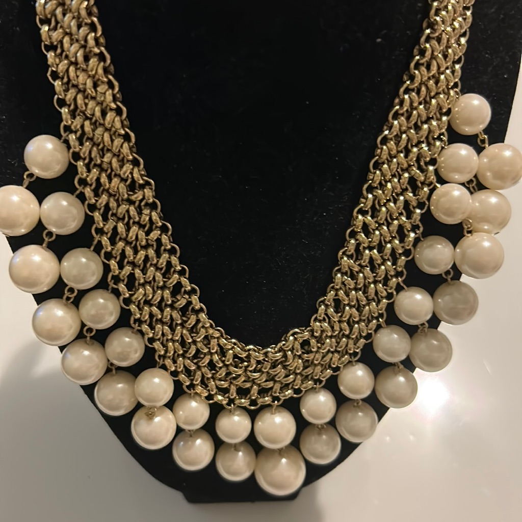 Tasha Lead Free Necklaces With Faux Pearls, New With Tag
